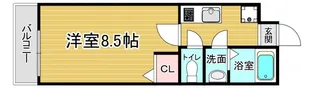 「フラッティ谷口園町」【3階】の間取り