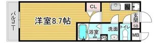 「仮)グランデコート御陵天徳町」【401号室】の間取り