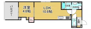 「GRAMM丹波口」【1階】の間取り
