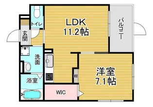 「シャルマン唐橋南Ⅱ」【2階】の間取り