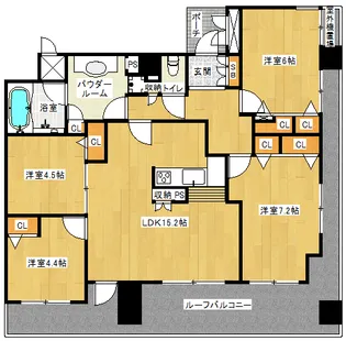 「プレサンス京都四条河原町ネクステージ」【1205号室】の間取り