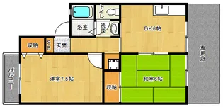 「フォレスタ西賀茂」【102号室】の間取り