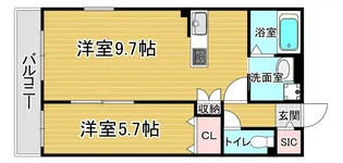 「FORCE西院」【203号室】の間取り