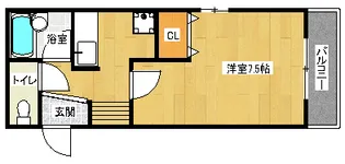 「パレット」【406号室】の間取り