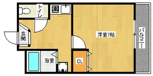 「パルデンス洛東」【101号室】の間取り