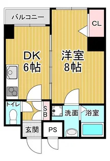 AFICION堀川【501号室】の間取り