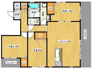 「グラシア高倉」【402号室】の間取り