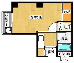「ダイシンfビル」【405号室】の間取り