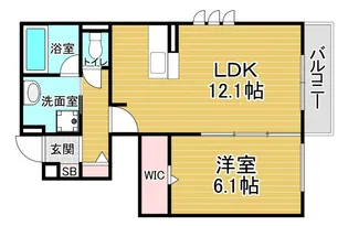 「Livra紫竹」【101号室】の間取り