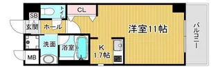 「レジディア御所東」【3階】の間取り