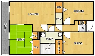 「エル・パティオ田原」【4階】の間取り