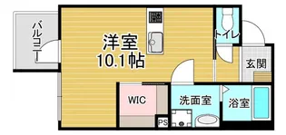 「ウェルスクエア壬生高辻通」【3階】の間取り