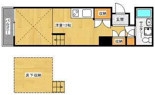 「是空HORIKAWA」【3階】の間取り
