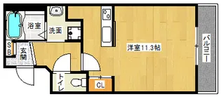 「Requie深草」【403号室】の間取り