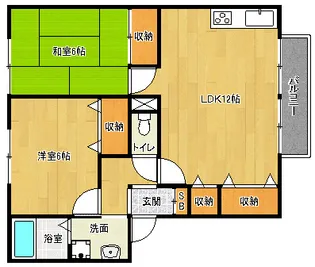 「ベルメゾン」【201号室】の間取り