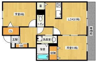 「パークアベニュー北山」【101号室】の間取り