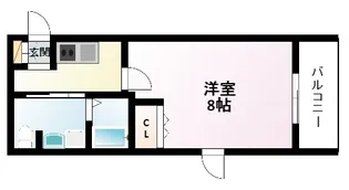 パークヒルズ新大阪will【3階】の間取り