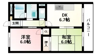 中井ハイツ【3階】の間取り