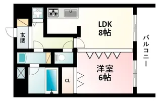 リーガル新大阪駅前【8階】の間取り