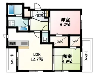Amaranth Hirano【1階】の間取り
