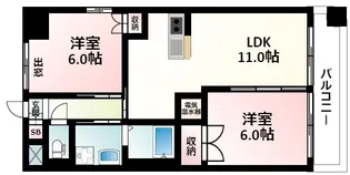第20関根マンション【12階】の間取り