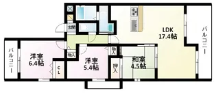 サニーコート江坂Ⅰ【2階】の間取り