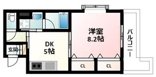 ブルーム江坂【1階】の間取り