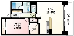 トリニティ北川口【9階】の間取り