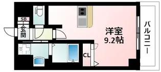 プレサンスOSAKA江坂【2階】の間取り
