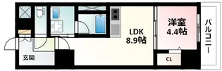 1LDKの間取り画像