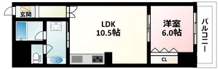 1LDKの間取り画像
