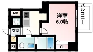 エスリード江坂グランツ【7階】の間取り