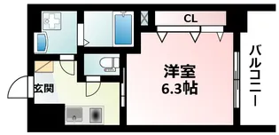 ウインズコート西中島【3階】の間取り