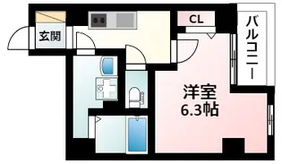 グランパシフィック木川東【2階】の間取り