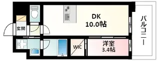 ズーノクルーズ江坂【2階】の間取り