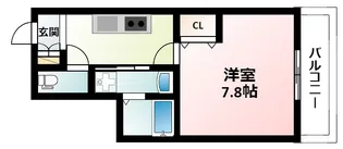 プレリエ江坂【5階】の間取り