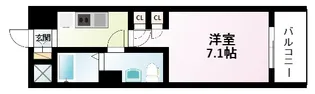1Kの間取り画像