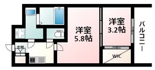 セレニテ江坂ルフレ【2階】の間取り