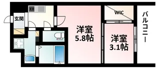 セレニテ江坂ルフレ【10階】の間取り