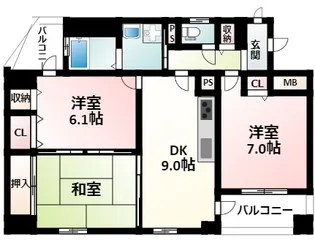 ウエストコート新大阪【5階】の間取り