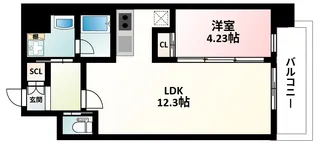 大阪府大阪市淀川区木川西2丁目【マンション】の間取り