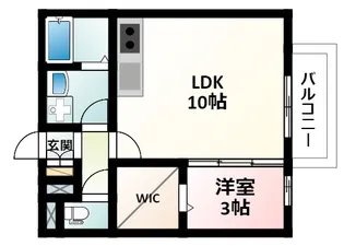 1LDKの間取り画像