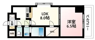 ノルデンタワー新大阪【9階】の間取り