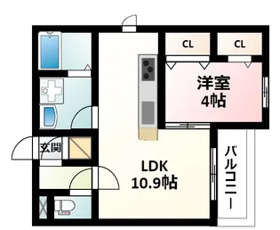 クオーレ【3階】の間取り