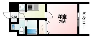 サムティ江坂JuReve【7階】の間取り