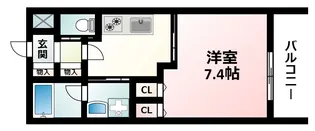 レジディア新大阪Ⅱ【7階】の間取り