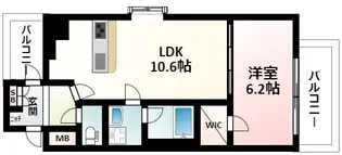 スプランディッド新大阪Ⅴ【6階】の間取り