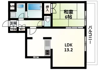 メゾンラリーブ【1階】の間取り