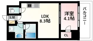 ブエナビスタ江坂広芝町【5階】の間取り
