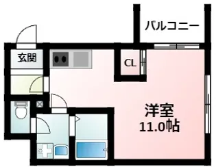KAMITANI6【4階】の間取り